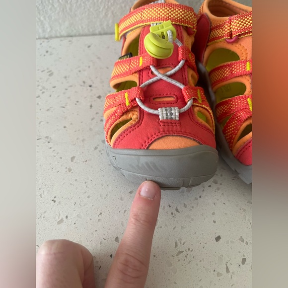 Keen Orange & Red Seacamp lI CNX Hybrid Water Sandals Unisex Toddlers Size 11 - Picture 15 of 15